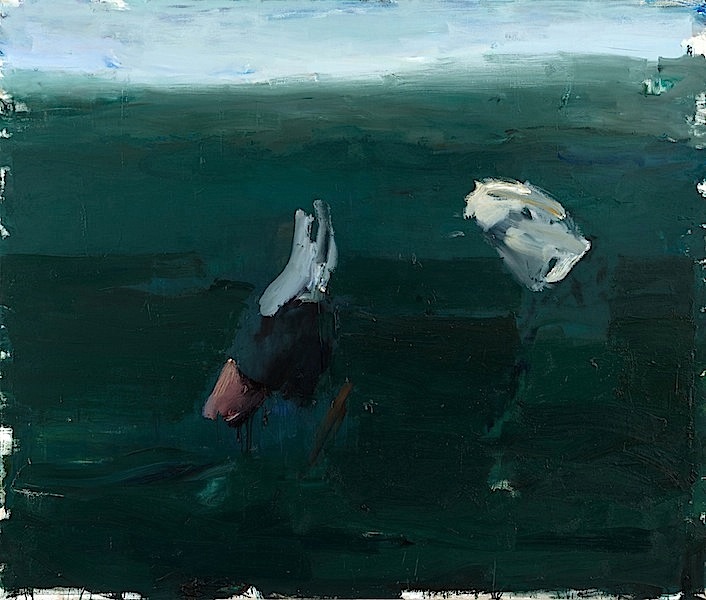 Sebastian Hosu: outscape 6, 2017, Öl auf Leinwand, 160 x 200 cm

